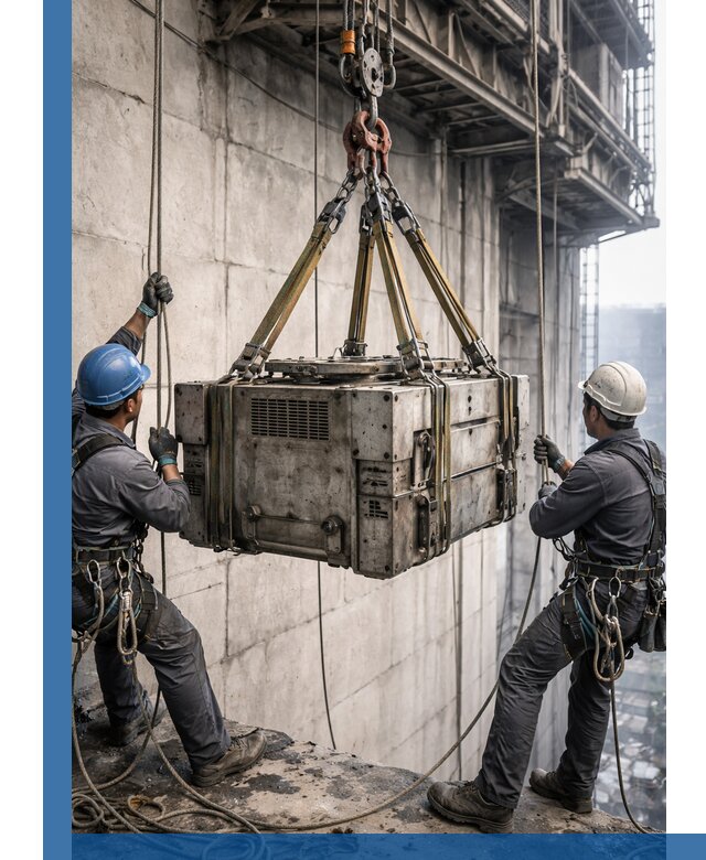 Такелажные работы на высоте, подъем и монтаж грузов в Кашире