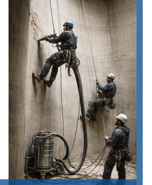 Зачистка силосов в Кашире от 4686 р. Договор и смета ВЫСОТНИК-Кшр