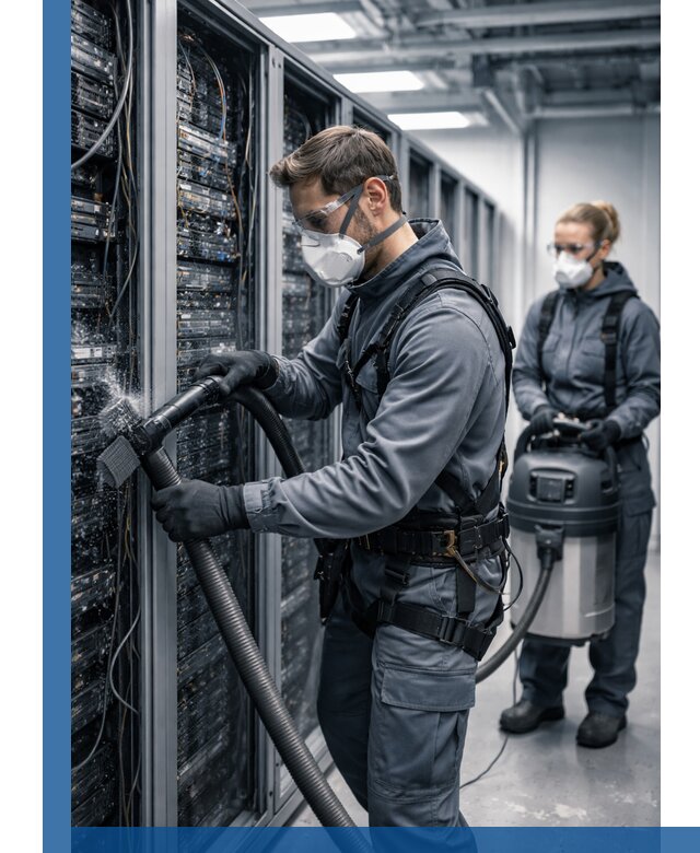 Обеспыливание серверной комнаты в Кашире, профессиональная очистка