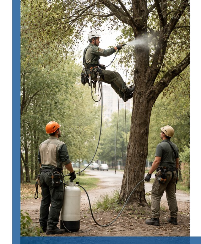 Обработка деревьев от вредителей в Кашире профессиональная защита