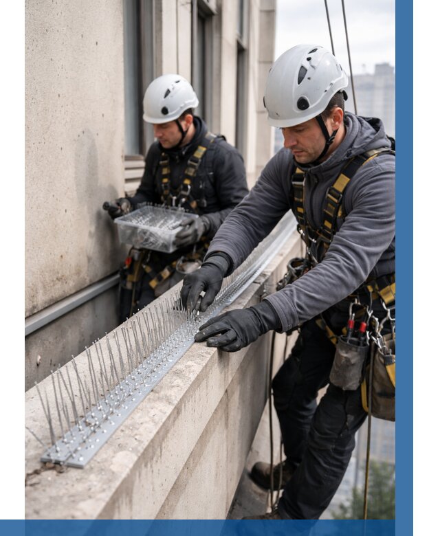 Установка шипов от птиц в Кашире от 885 р. | ВЫСОТНИК-Кшр